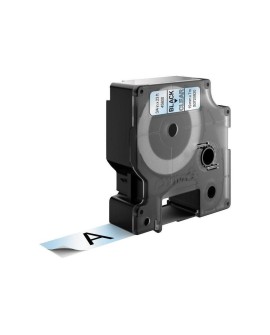 DYMO D1 - Standard Etykiety - Czarny na Transparent - 19mm x 7m