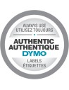 DYMO D1 - Standard Etykiety - Czarny na żółtym - 6mm x 7m