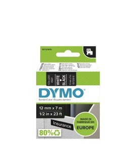 Taśma Do drukarek DYMO D1 12 mm x 7 m biały/czarny (12mm )