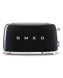 Toster Smeg TSF02BLEU czarny 4 kromek, metalowa obudowa