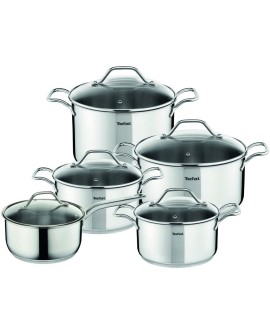 Zestaw garnków Tefal A702SC84 (1,3 litra, 2 litry, 2,9 litra, 4,9 litra, 6 litrów)