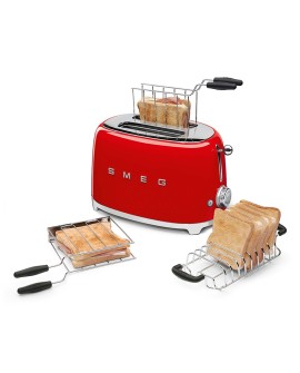 Smeg TSF01RDEU toster 6 2 kaw. 950 W Czerwony