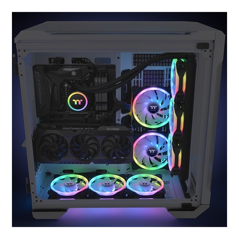 Thermaltake SWAFAN 14 RGB Obudowa komputera Wentylator 14 cm Czarny 3 szt.