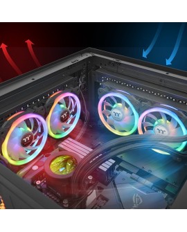 Thermaltake SWAFAN 14 RGB Obudowa komputera Wentylator 14 cm Czarny 3 szt.