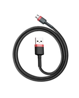 Kabel Baseus cafule CAMKLF-C91 (USB M - Micro USB M 2m kolor czarno-czerwony)