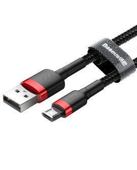 Kabel Baseus cafule CAMKLF-C91 (USB M - Micro USB M 2m kolor czarno-czerwony)