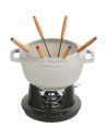 Zestaw do fondue Staub - 20 cm, Biała trufla