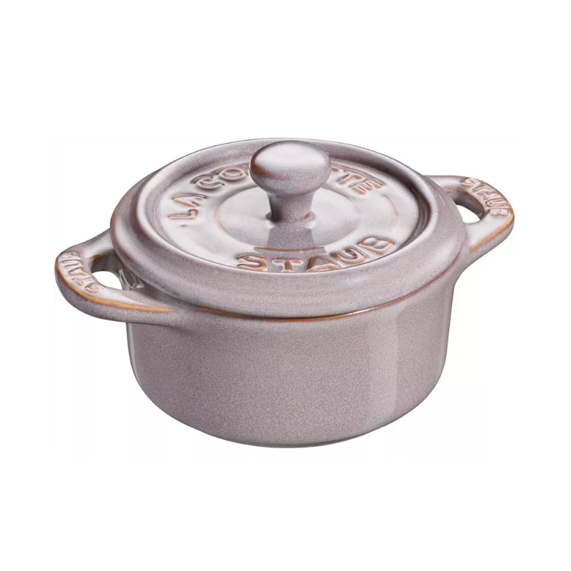 Mini Cocotte okrągły STAUB 40511-998-0 - antyczny szary 200 ml