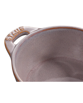 Mini Cocotte okrągły STAUB 40511-998-0 - antyczny szary 200 ml