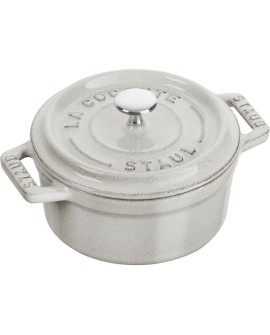 STAUB MINI COCOTTE Mini garnek żeliwny okrągły 250 ml, truflowy