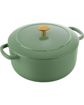 GARNEK ŻELIWNY OKRĄGŁY BALLARINI BELLAMONTE 75003-577-0 - 5,5 LTR ZIELONY