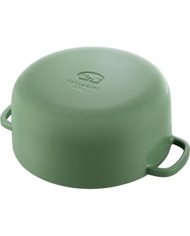 GARNEK ŻELIWNY OKRĄGŁY BALLARINI BELLAMONTE 75003-577-0 - 5,5 LTR ZIELONY