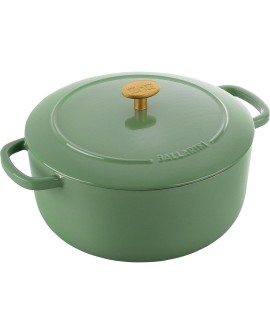 GARNEK ŻELIWNY OKRĄGŁY BALLARINI BELLAMONTE 75003-577-0 - 5,5 LTR ZIELONY