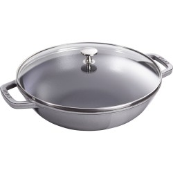 Wok żeliwny z pokrywką...