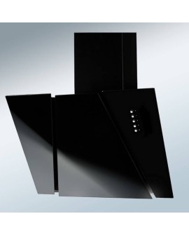 Okap kominowy AKPO WK-4 CETIAS 60 CZARNY (600mm front czarne szkło)