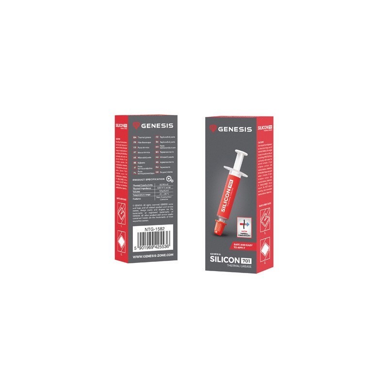 GENESIS PASTA TERMOPRZEWODZĄCA SILICON 701 0,5G NTG-1582