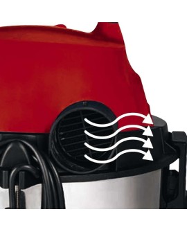 Einhell TH-VC 1820 S 20 l Bęben próżniowy Suchy i Mokry 1250 W Worek na kurz