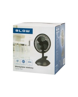 BLOW WENTYLATOR BIURKOWY 6"/15CM KLIPS 25W 2W1 CZARNY