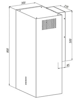 Okap AKPO WK-4 CUBERA WL ZŁOTY T520 M3 / SREBRNY FILTR ALUMINIOWY