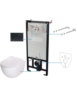 Zestaw WC podtynkowy 6 w 1