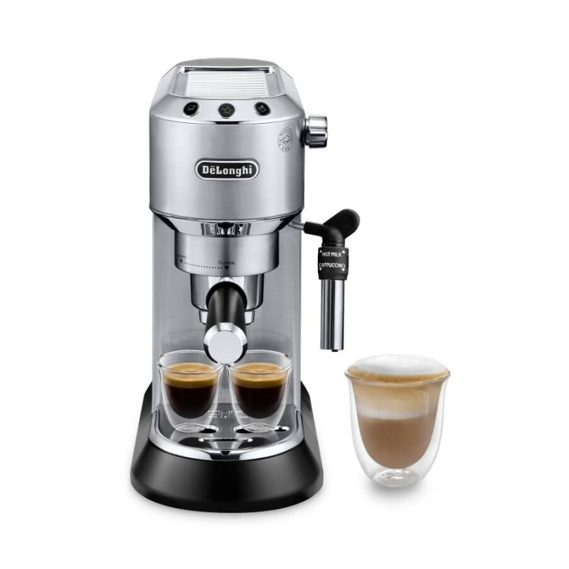 Ekspres kolbowy DeLonghi Dedica Style EC 685.M (1350W kolor srebrny) (WYPRZEDAŻ)