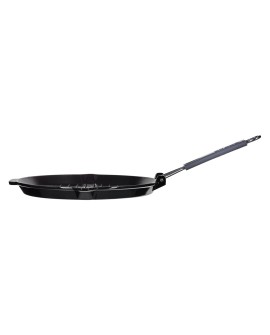 Okrągła patelnia żeliwna grillowa STAUB 40509-426-0 - czarna 27 cm