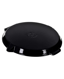 Okrągła patelnia żeliwna grillowa STAUB 40509-426-0 - czarna 27 cm