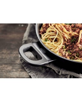 Patelnia BALLARINI Avola głęboka z 2 uchwytami tytanowa 28 cm 75002-923-0
