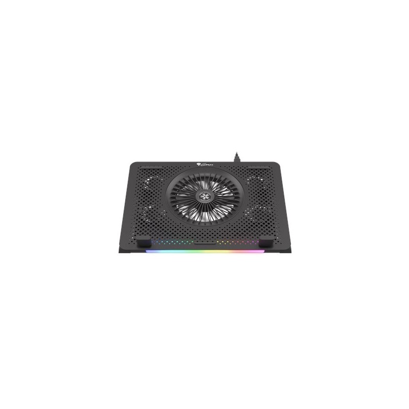 Podstawka chłodząca pod laptopa Genesis Oxid 450 RGB 15.6" z wentylatorem, podświetlenie, 2 USB