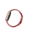 Fitbit versa 4 smart watch, pink body with pink silicone strap