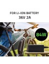 QOLTEC ŁADOWARKA DO BATERII ROWERU ELEKTRYCZNEGO 36V | 42V | 2A | 5.52.1