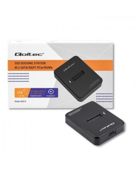 QOLTEC STACJA DOKUJĄCA DYSKÓW SSD M.2 SATA/PCIE | NGFF/NVME | USB 3.1