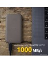 Intenso Lesen/Schreiben bis zu 1000 MB/s/500GB USB Type-C 3.2 Gen 2 (3.1 Gen 2) Brązowy