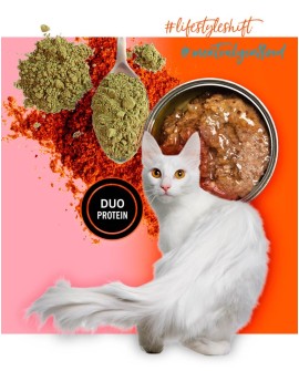 3Coty TURKEY + KRILL Coat Support for Sterilised and Overweight cats 80g