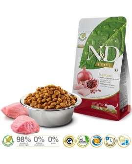 FARMINA N&D Prime Chicken & Pomegranate Adult Neutered - sucha karma dla kota - 5 kg