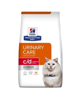 HILL'S Prescription Diet Urinary Care Feline c/d Multicare Stress Chicken - sucha karma dla kota - 1,5 kg (WYPRZEDAŻ)