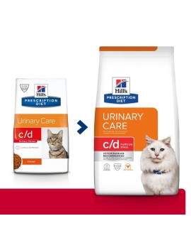 HILL'S Prescription Diet Urinary Care Feline c/d Multicare Stress Chicken - sucha karma dla kota - 1,5 kg (WYPRZEDAŻ)