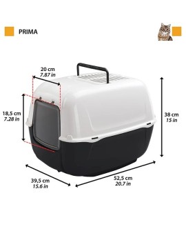 FERPLAST HOME PRIMA BLACK Kuweta - 39,5x52,5x38