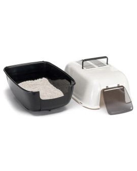 FERPLAST HOME PRIMA BLACK Kuweta - 39,5x52,5x38