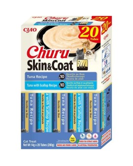 INABA CAT CHURU SKIN & COAT TUNA przysmak dla kota 20x14g (280g)