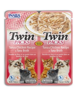 INABA CAT TWIN TUNA & CHICKEN 2x40g