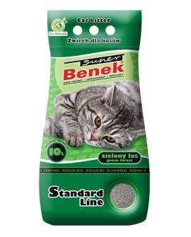 CERTECH Super Benek Standard Zielony Las - żwirek dla kota zbrylający 10 l