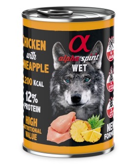 Alpha Spirit kurczak/ananas mokra karma pies 400 g