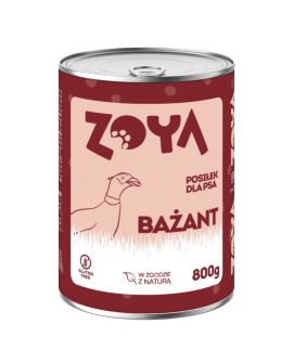 ZOYA Bażant – puszka - Karma mokra dla psów - 800g