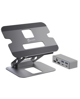 j5create JTS427 Podstawka pod notebooka i tablet Szary 40,6 cm (16")