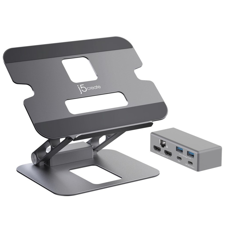 j5create JTS427 Podstawka pod notebooka i tablet Szary 40,6 cm (16")