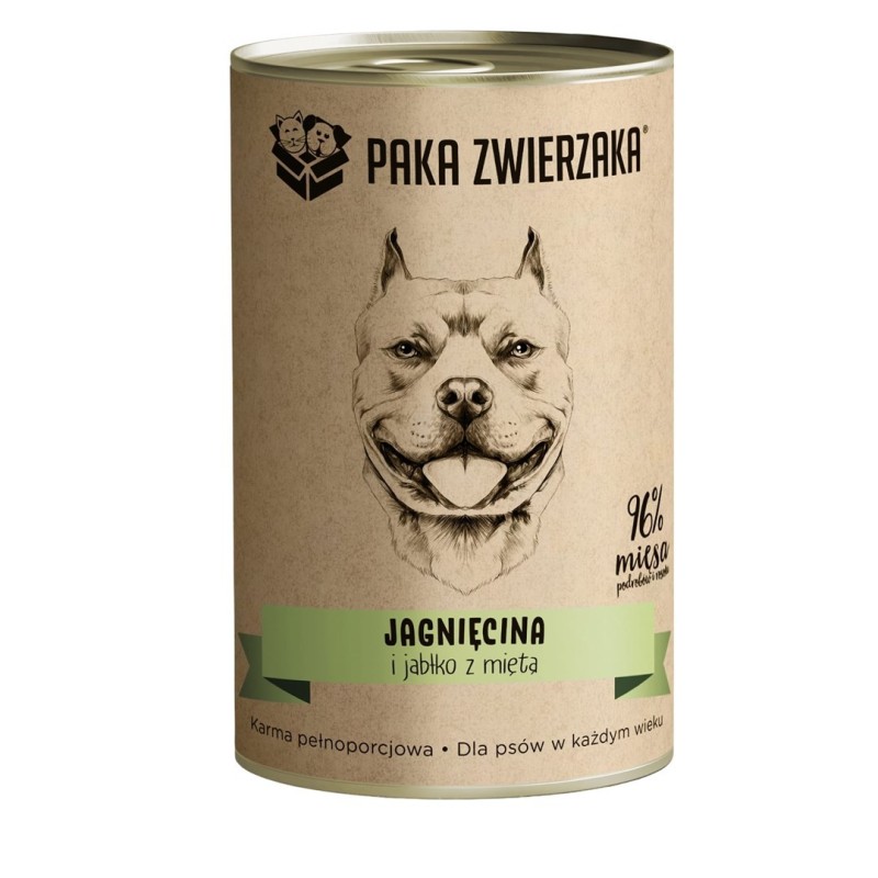 Paka Zwierzaka Jagnięcina i jabłko z miętą 400g