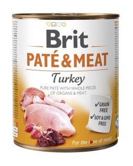 BRIT Paté & Meat z Indykiem - mokra karma dla psa - 800 g
