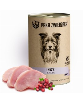 Paka Zwierzaka Indyk i żurawina 400g