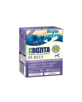 BOZITA Purely indyk z kurczakiem pasztecik z mięsem dla szczeniąt 370g